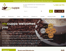 Tablet Screenshot of mycuppa.com.au